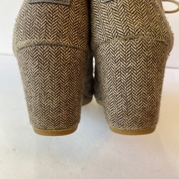 TOMS 'Desert' Herringbone Wedge Bootie - Picture 6 of 16